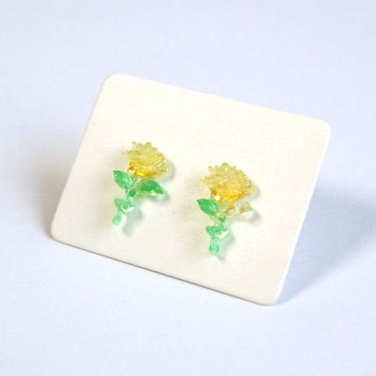 Small rose earring